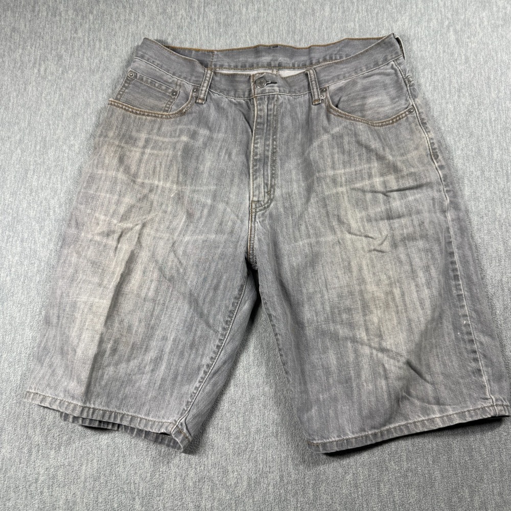 Levi's Shorts Mens 36 Gray 569 Loose Straight Denim 100% Cotton Faded Skater Y2k